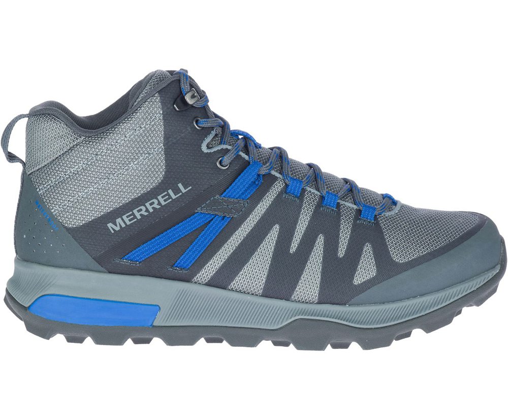 Kozaki Merrell Męskie Szare - Zion Fst Mid Waterproof - 685492-UHJ